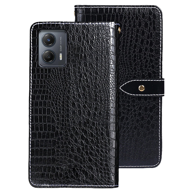 IDEWEI For Motorola Moto G53 5G G23 4G G13 4G Fall-proof Crocodile Texture PU Leather Stand Phone Flip Wallet Case Magnetic Clasp Phone Cover IDEWEI For Motorola Moto G53 5G G23 4G G13 4G Fall-proof Crocodile Texture PU Leather Stand Phone Flip Wallet Case Magnetic Clasp Phone Cover